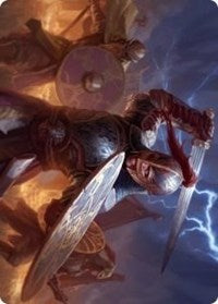 Beskir Shieldmate Art Card [Kaldheim Art Series] | Good Games Cannington