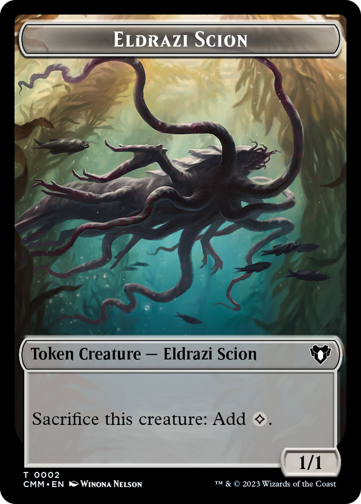 Eldrazi Scion // Myr Double-Sided Token [Commander Masters Tokens] | Good Games Cannington
