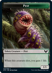 Elemental // Pest Double-Sided Token [Strixhaven: School of Mages Tokens] | Good Games Cannington
