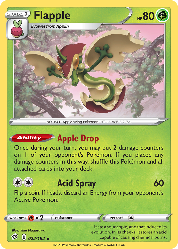 Flapple (022/192) [Sword & Shield: Rebel Clash] | Good Games Cannington