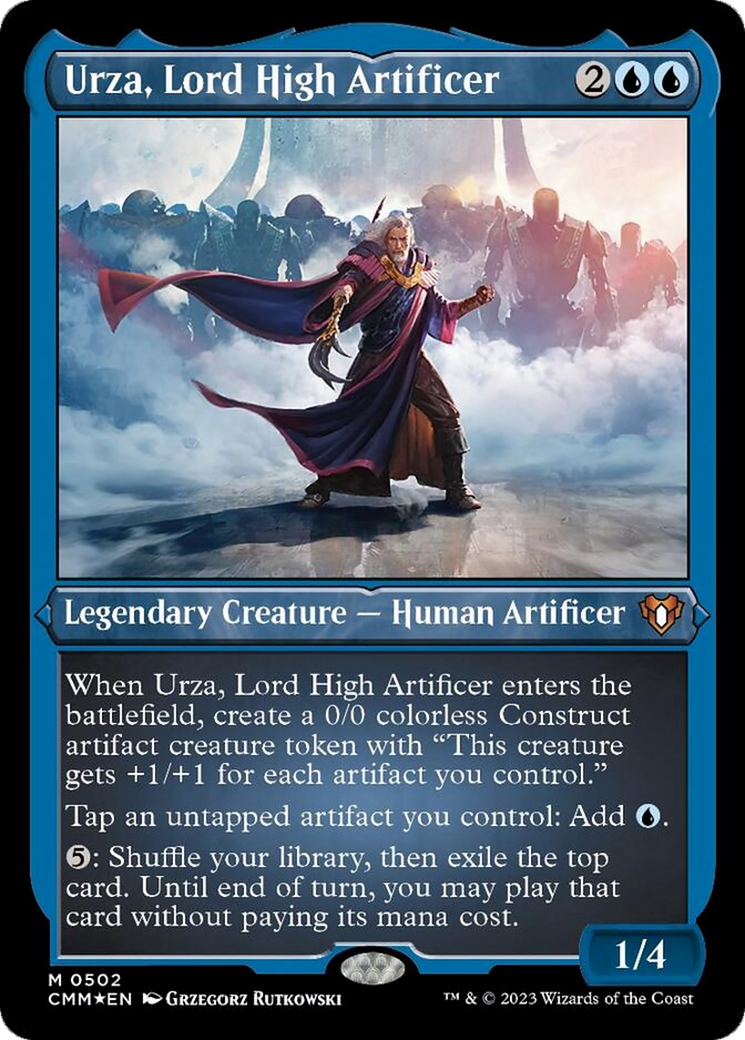 Urza, Lord High Artificer (Foil Etched) [Commander Masters] | Good Games Cannington