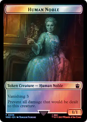 Human Noble // Treasure (0062) Double-Sided Token (Surge Foil) [Doctor Who Tokens] | Good Games Cannington
