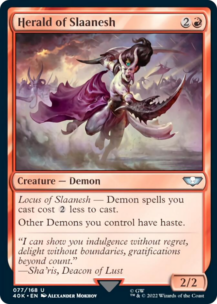 Herald of Slaanesh (Surge Foil) [Warhammer 40,000] | Good Games Cannington