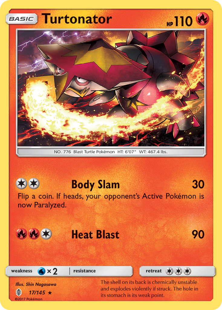 Turtonator (17/145) [Sun & Moon: Guardians Rising] | Good Games Cannington