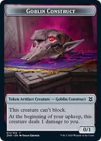 Goblin Construct // Illusion Double-Sided Token [Zendikar Rising Tokens] | Good Games Cannington