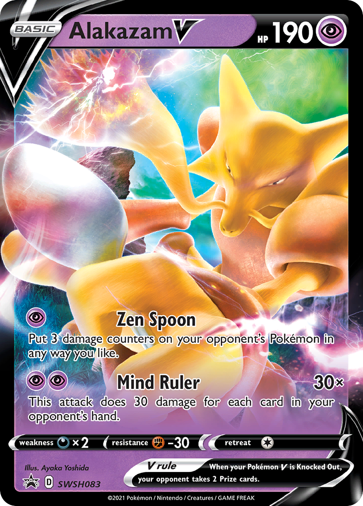 Alakazam V (SWSH083) [Sword & Shield: Black Star Promos] | Good Games Cannington