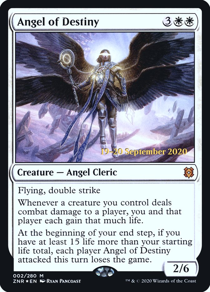 Angel of Destiny [Zendikar Rising Prerelease Promos] | Good Games Cannington