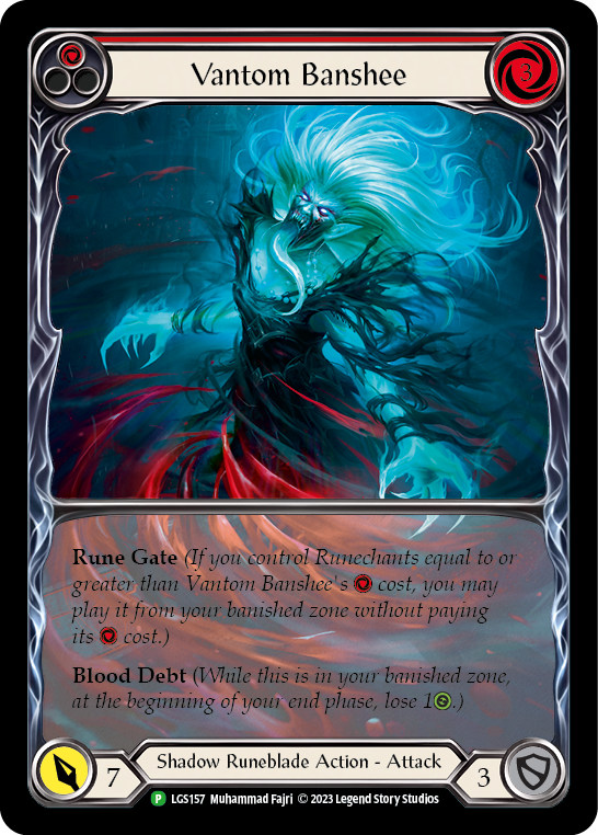 Vantom Banshee (Red) (Extended Art) [LGS157] (Promo)  Rainbow Foil | Good Games Cannington