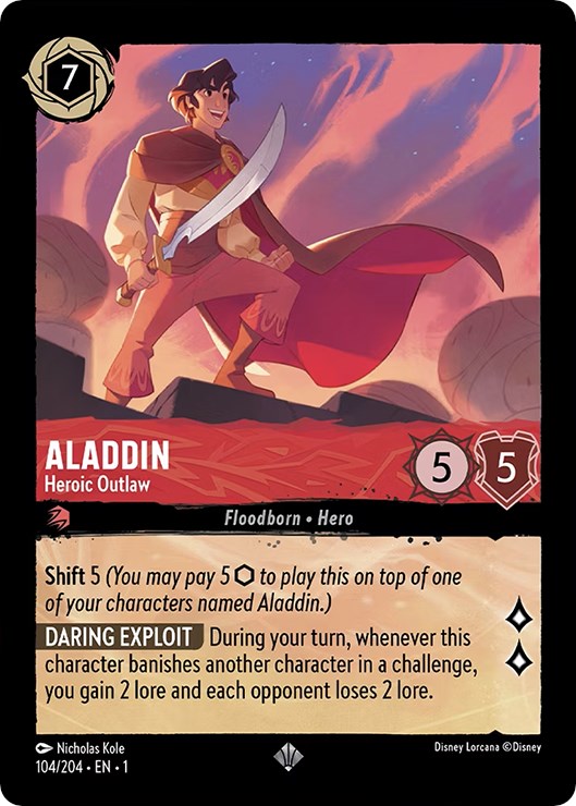Aladdin - Heroic Outlaw (104/204) [The First Chapter] | Good Games Cannington