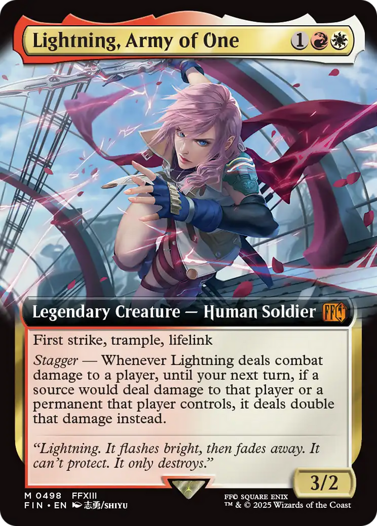 Lightning, Army of One (Extended Art) [FINAL FANTASY] | Good Games Cannington