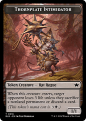 Otter // Thornplate Intimidator Double-Sided Token [Bloomburrow Tokens] | Good Games Cannington
