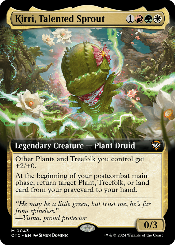 Kirri, Talented Sprout (Extended Art) [Outlaws of Thunder Junction Commander] | Good Games Cannington