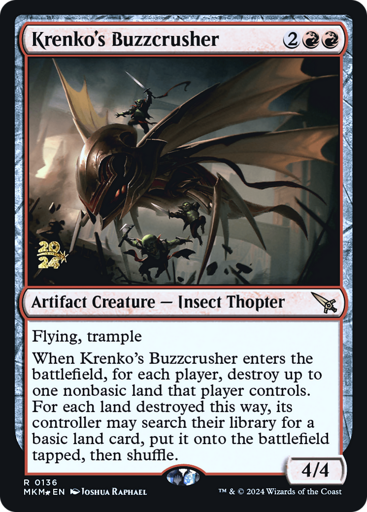 Krenko's Buzzcrusher [Murders at Karlov Manor Prerelease Promos] | Good Games Cannington