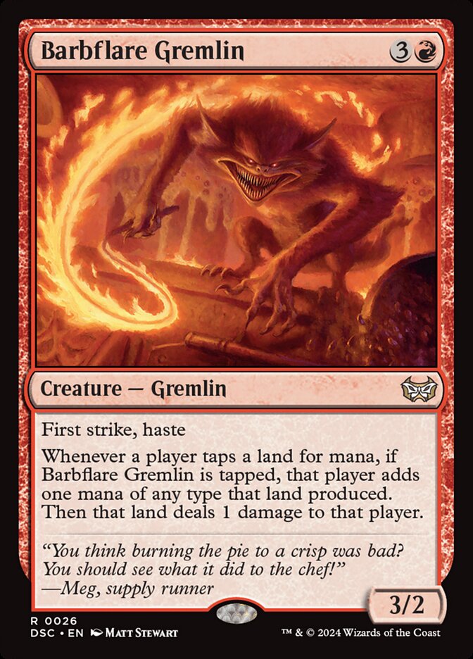 Barbflare Gremlin 26 (Commander: Duskmourn: House of Horror)  | Good Games Cannington