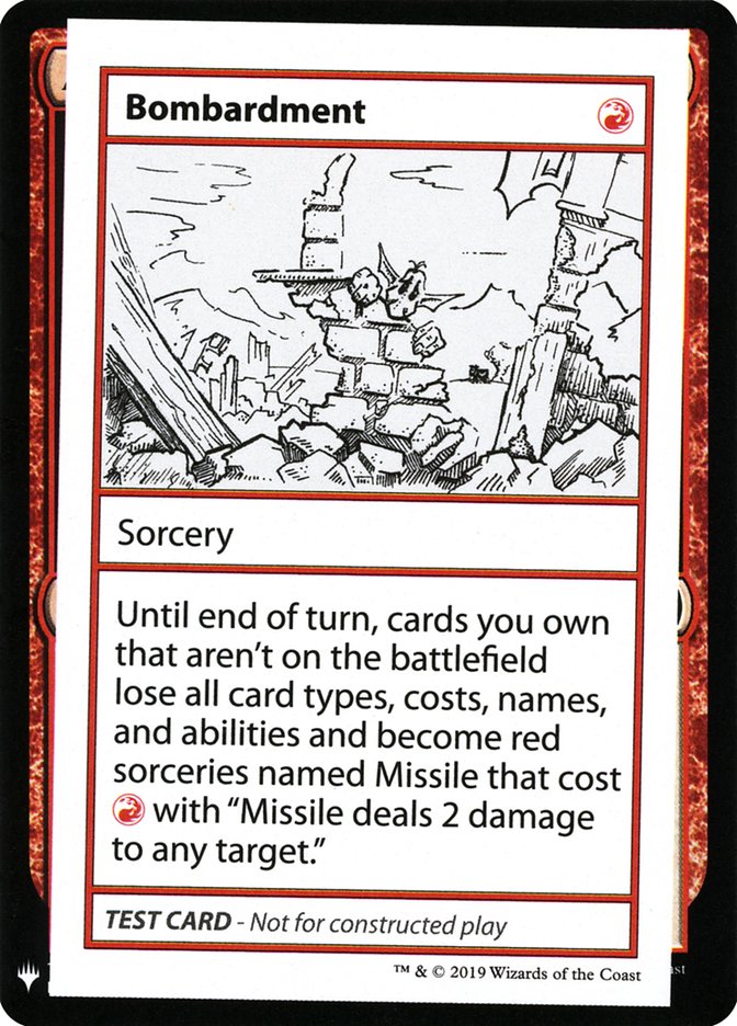 Bombardment [Mystery Booster Playtest Cards] | Good Games Cannington