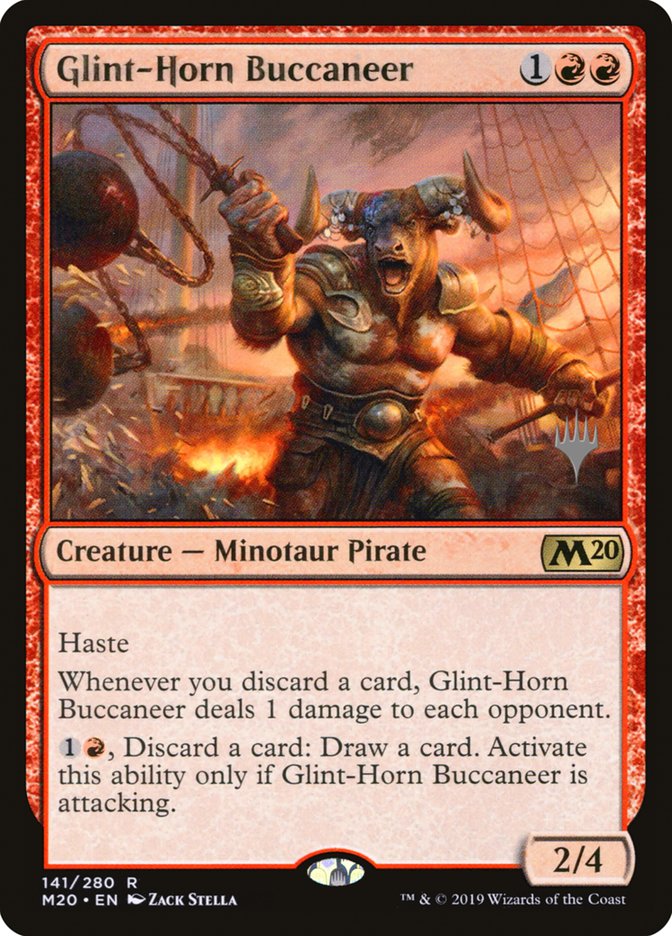 Glint-Horn Buccaneer (Promo Pack) [Core Set 2020 Promos] | Good Games Cannington