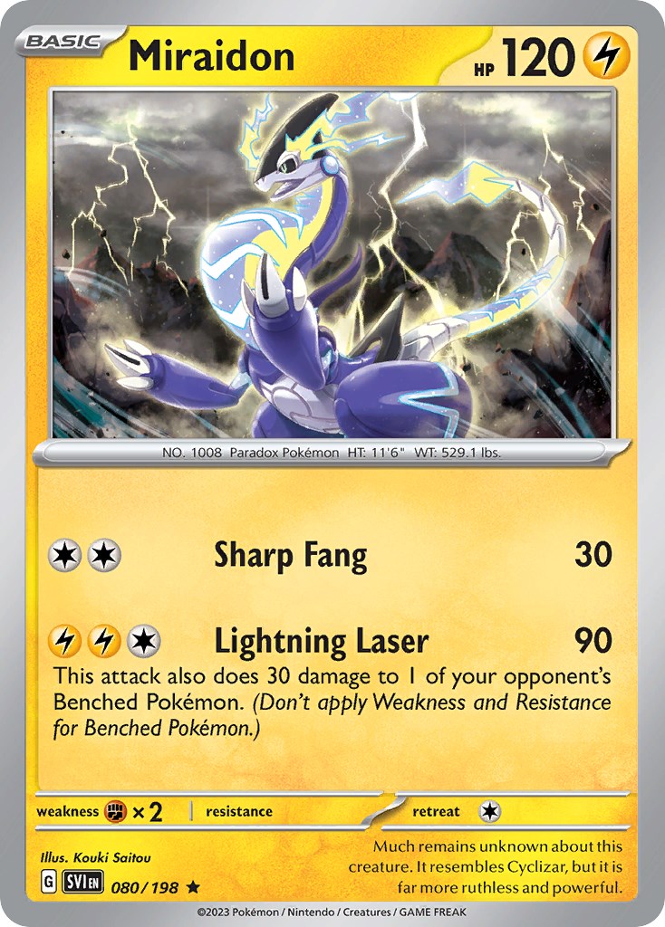 Miraidon (080/198) (Theme Deck Exclusive) [Scarlet & Violet: Base Set] | Good Games Cannington