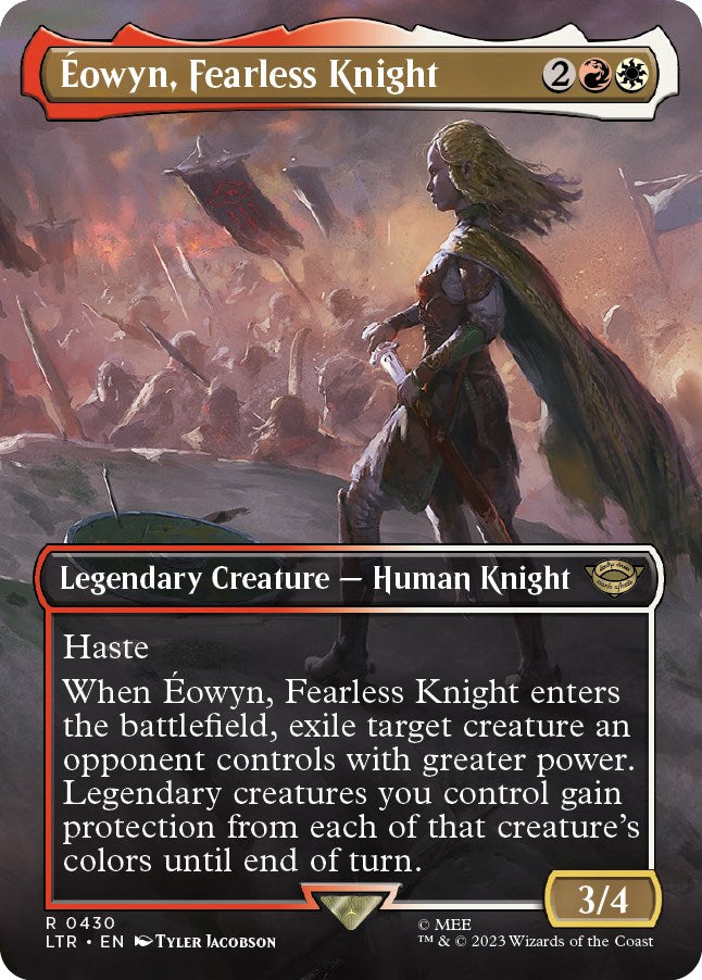 Eowyn, Fearless Knight (Borderless Alternate Art) [The Lord of the Rings: Tales of Middle-Earth] | Good Games Cannington