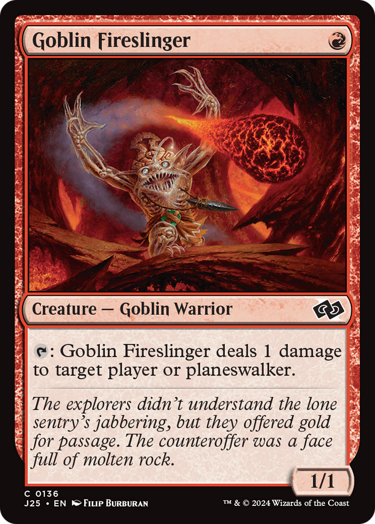 Goblin Fireslinger [Foundations Jumpstart] | Good Games Cannington