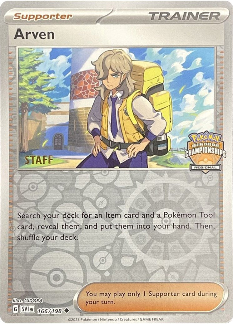 Arven (166/198) (Staff Regional Championships) [League & Championship Cards] | Good Games Cannington