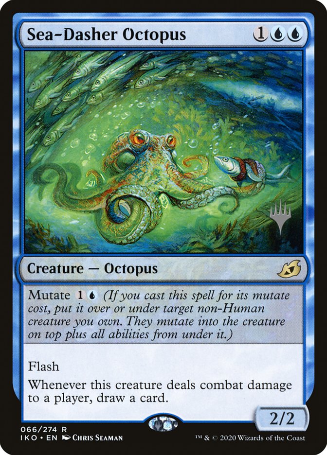 Sea-Dasher Octopus (Promo Pack) [Ikoria: Lair of Behemoths Promos] | Good Games Cannington