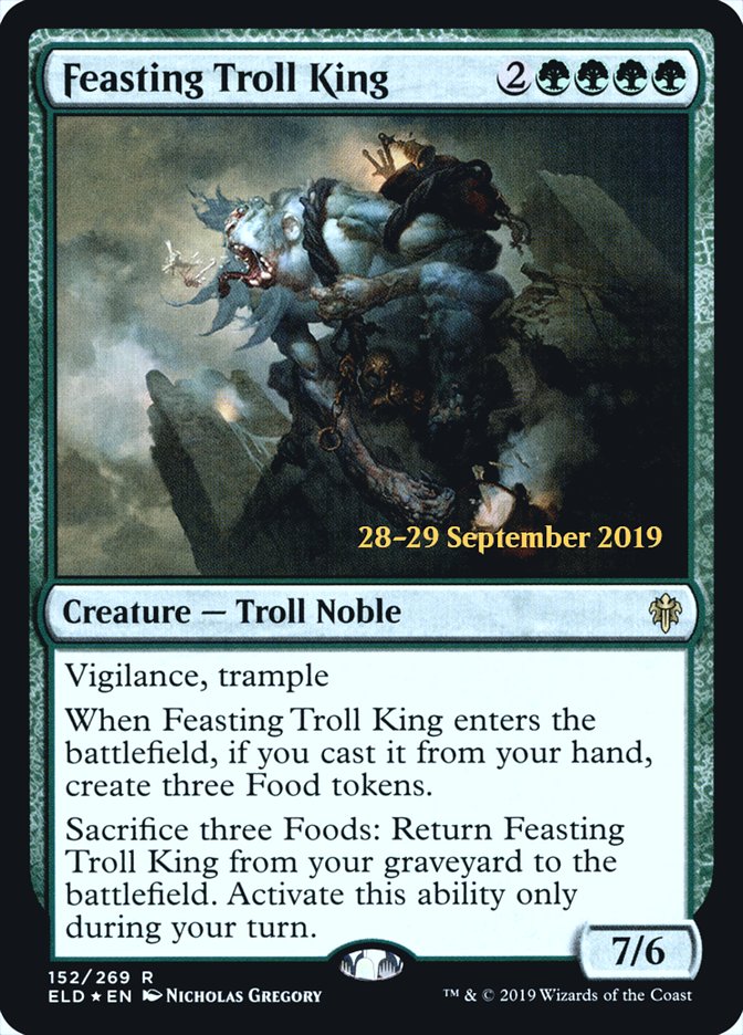 Feasting Troll King [Throne of Eldraine Prerelease Promos] | Good Games Cannington