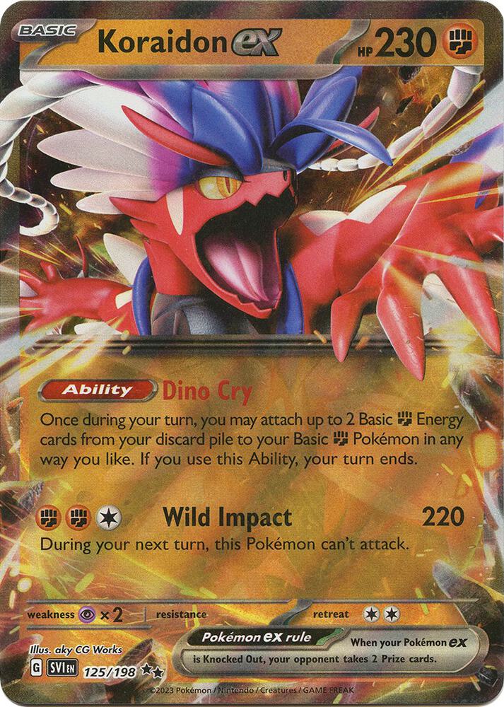 Koraidon ex 125/198 (SV01: Scarlet & Violet Base Set)  - Holofoil | Good Games Cannington