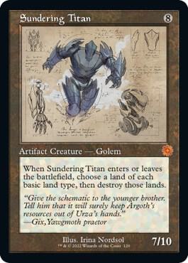 Sundering Titan Schematic 120/63 (The Brothers' War: Retro Frame Artifacts)  | Good Games Cannington