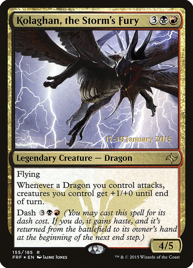 Kolaghan, the Storm's Fury [Fate Reforged Prerelease Promos] | Good Games Cannington
