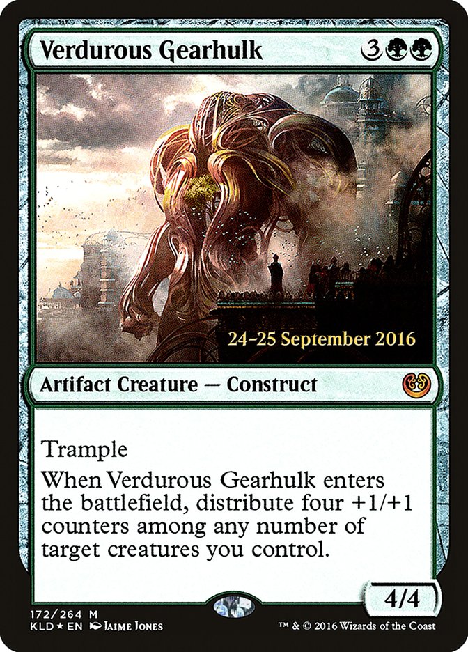 Verdurous Gearhulk [Kaladesh Prerelease Promos] | Good Games Cannington