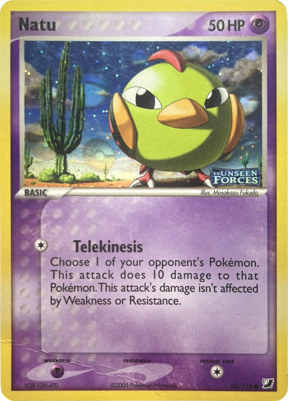 Natu (63/115) (Stamped) [EX: Unseen Forces] | Good Games Cannington