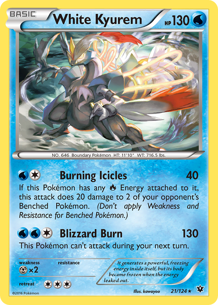 White Kyurem (21/124) [XY: Fates Collide] | Good Games Cannington