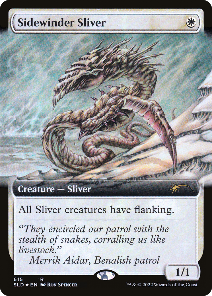 Sidewinder Sliver (Extended Art) [Secret Lair Drop Promos] | Good Games Cannington