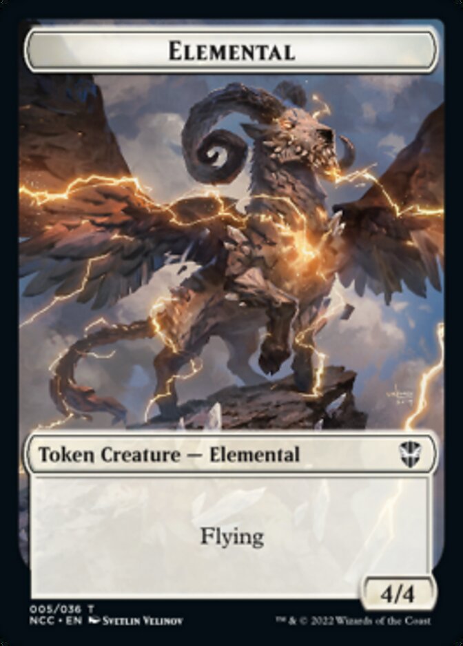 Clue // Elemental (005) Double-Sided Token [Streets of New Capenna Commander Tokens] | Good Games Cannington