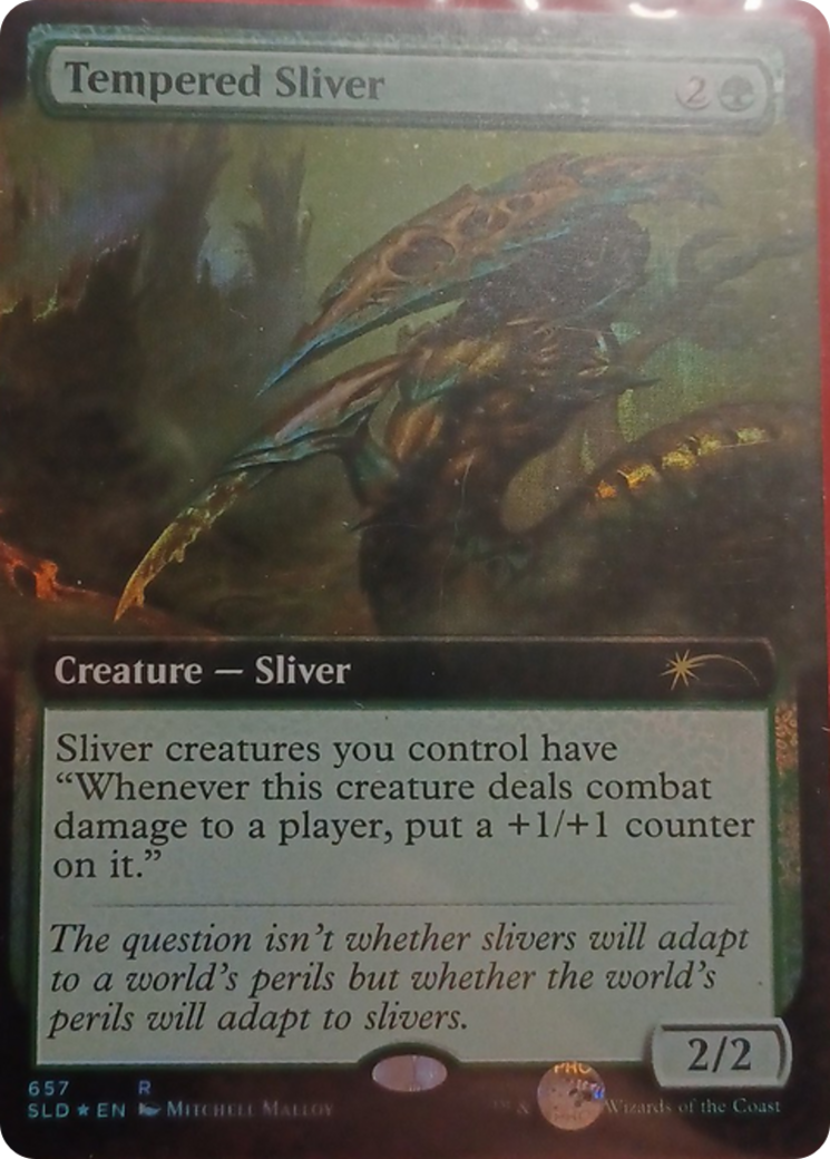 Tempered Sliver (Extended Art) [Secret Lair Drop Promos] | Good Games Cannington