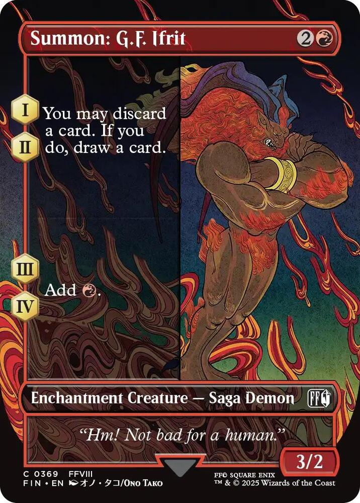 Summon: G.F. Ifrit 369/309 (FINAL FANTASY)  - Borderless | Good Games Cannington