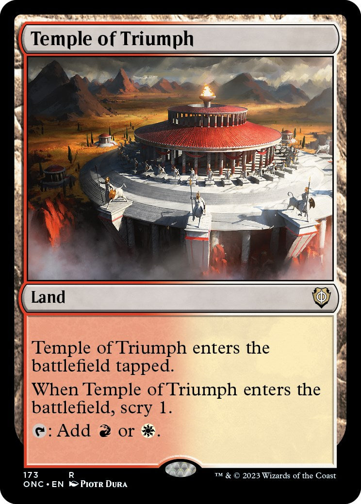 Temple of Triumph [Phyrexia: All Will Be One Commander] | Good Games Cannington
