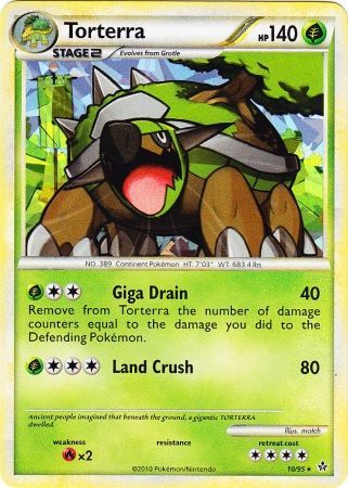 Torterra (10/95) (Cracked Ice Holo) [HeartGold & SoulSilver: Unleashed] | Good Games Cannington