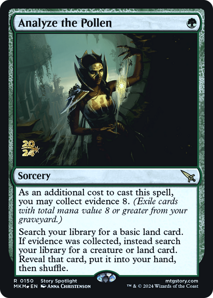 Analyze the Pollen [Murders at Karlov Manor Prerelease Promos] | Good Games Cannington