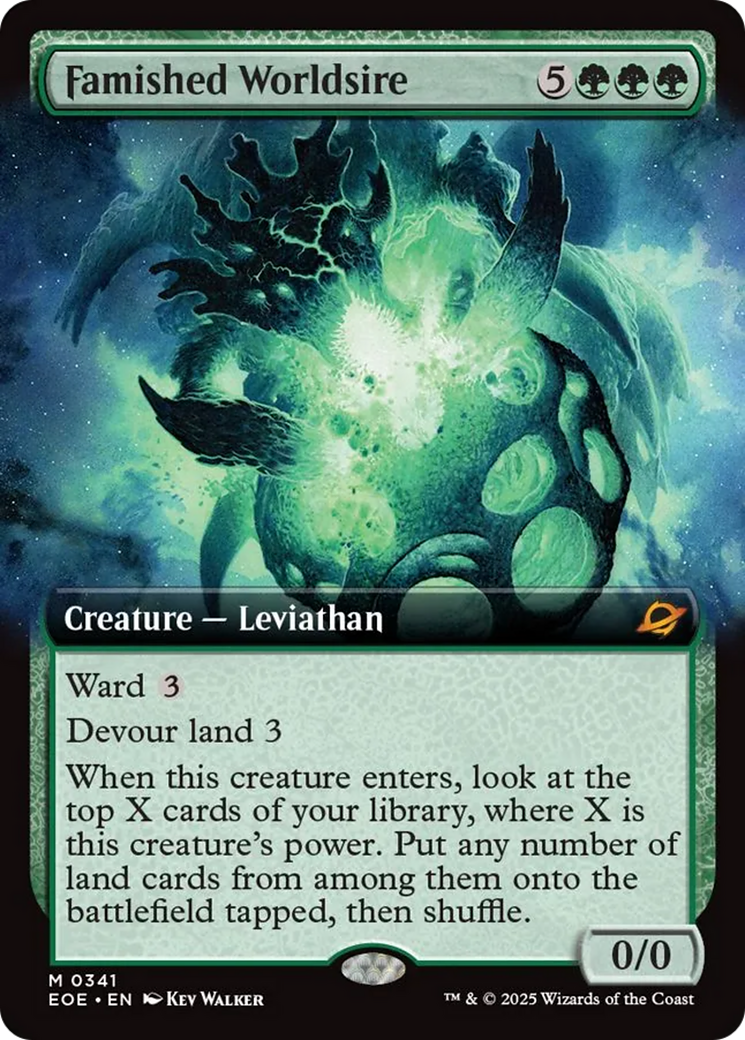 Famished Worldsire (Extended Art) [Edge of Eternities] | Good Games Cannington