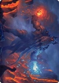Aegar, the Freezing Flame Art Card [Kaldheim Art Series] | Good Games Cannington
