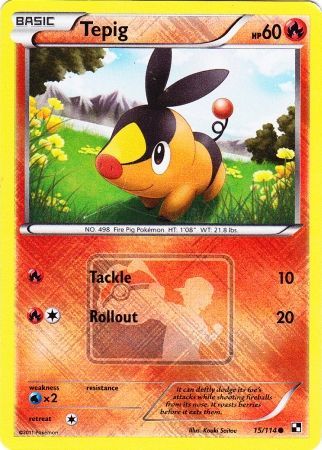 Tepig (15/114) (League Promo) [Black & White: Base Set] | Good Games Cannington