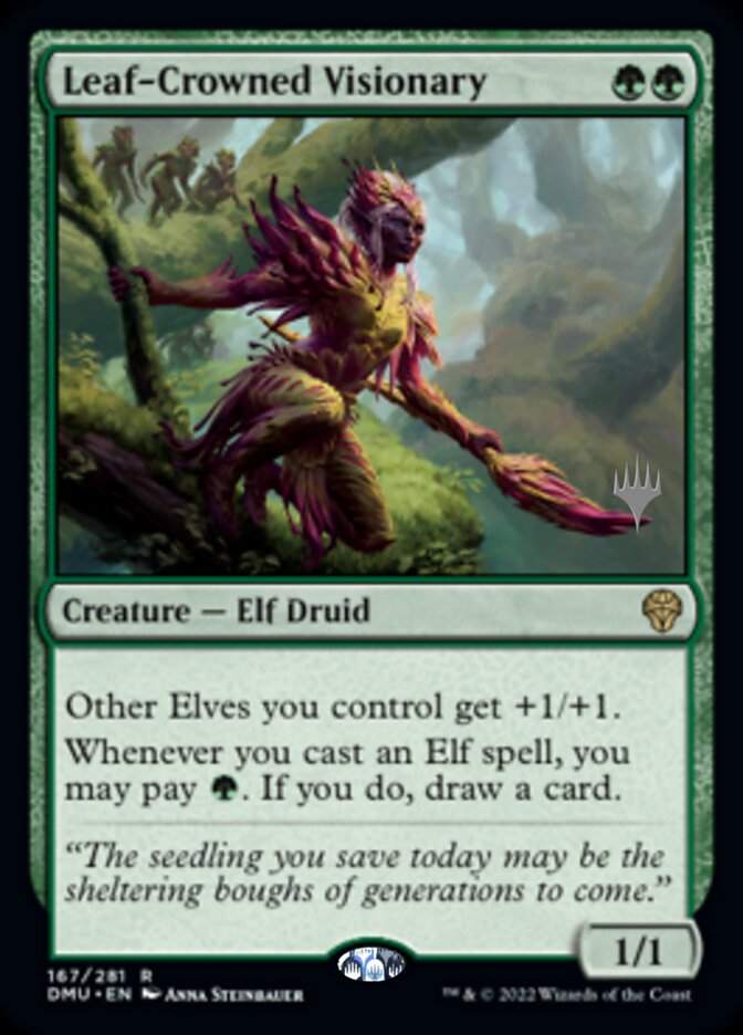Leaf-Crowned Visionary (Promo Pack) [Dominaria United Promos] | Good Games Cannington
