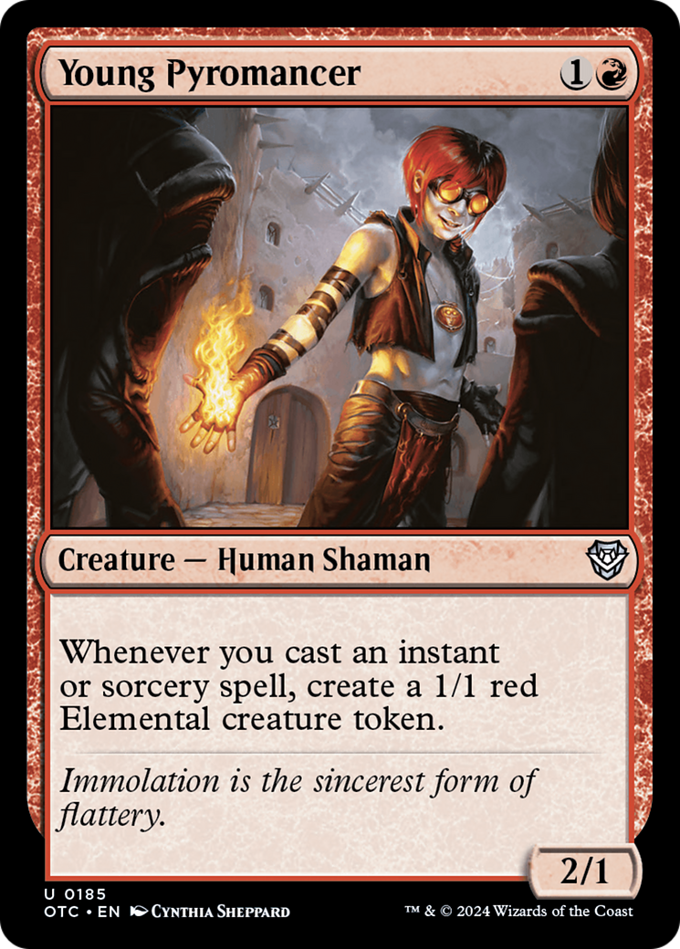 Young Pyromancer [Outlaws of Thunder Junction Commander] | Good Games Cannington