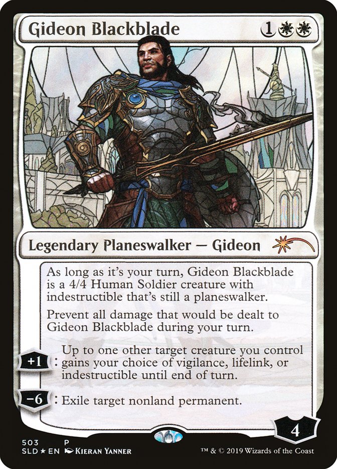 Gideon Blackblade (Stained Glass) [Secret Lair Drop Promos] | Good Games Cannington