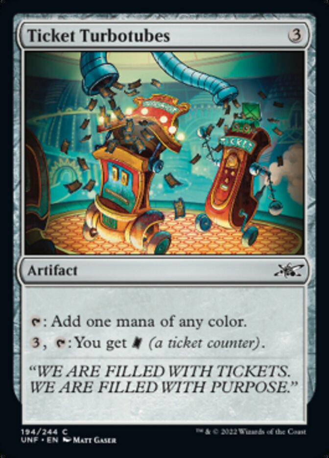 Ticket Turbotubes [Unfinity] | Good Games Cannington
