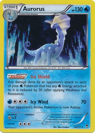 Aurorus (26/111) (Cosmos Holo) [XY: Furious Fists] | Good Games Cannington