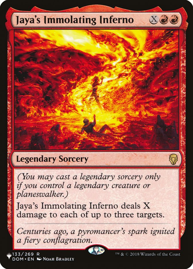Jaya's Immolating Inferno [The List] | Good Games Cannington