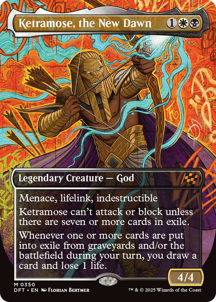 Ketramose, the New Dawn (Borderless) [Aetherdrift] | Good Games Cannington