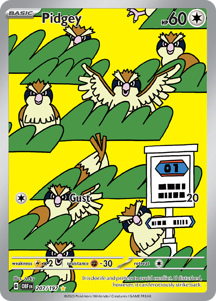 Pidgey (207/197) [Scarlet & Violet: Obsidian Flames] | Good Games Cannington